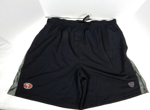 2000's Mens San Francisco 49ers Team Issued Black NFL Football Shorts Reebok 3XL