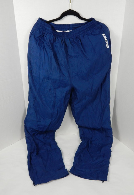 2000's Mens Track Team Issued Basketball Navy Travel Pants Starter Size L
