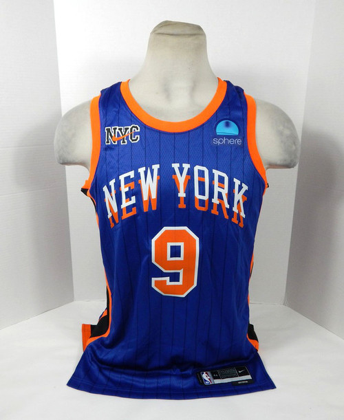 2023 Mens New York Knicks RJ Barrett #9 Swingman Blue Jersey Nike 44