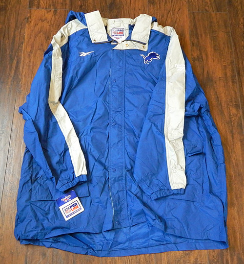 1990's Detroit Lions Reebok NFL Pro Line Vintage Coat Jacket XXXL DJ066556