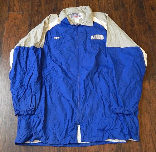 1990's Detroit Lions Reebok NFL Pro Line Vintage Coat Jacket Adult XXL DJ066575