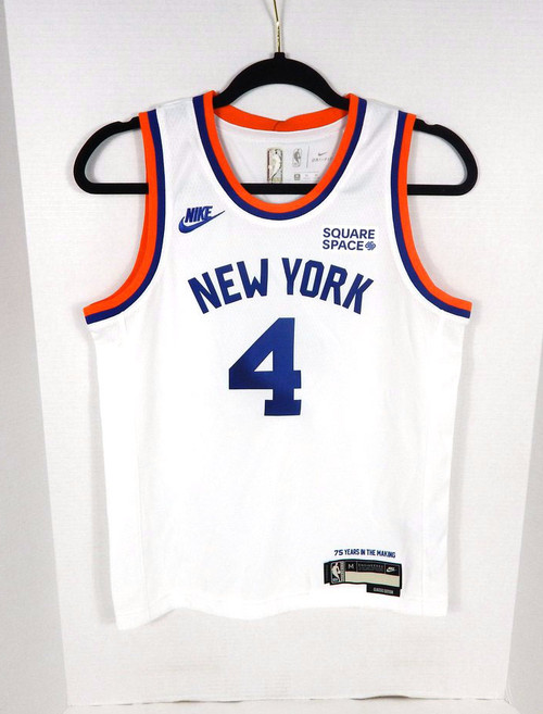 2020-21 Youth New York Knicks Derrick Rose #4 Swingman White Jersey Nike M