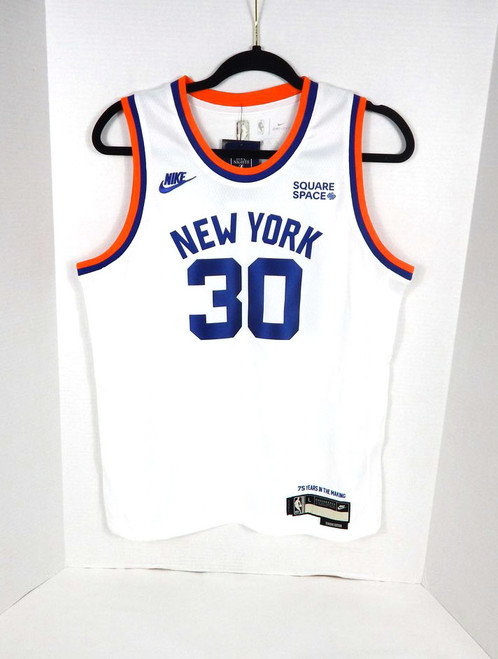 2021-22 Youth New York Knicks Julius Randle #30 75th Anniv White Jersey Nike L