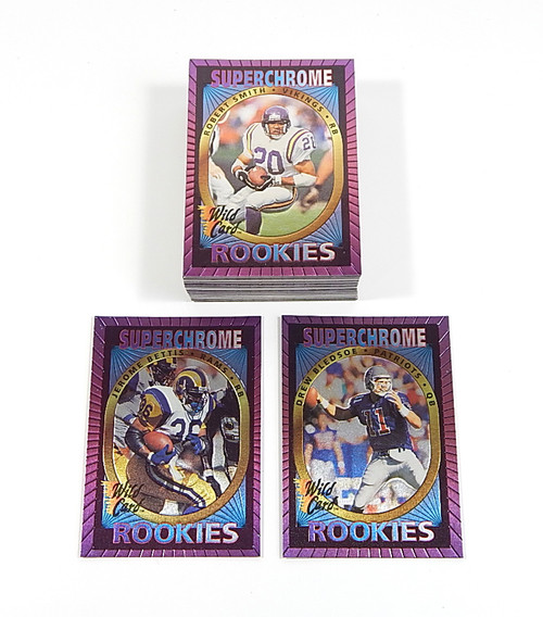 1993 Wild Card Superchrome Rookies Football Complete Set (50) Bettis Bledsoe