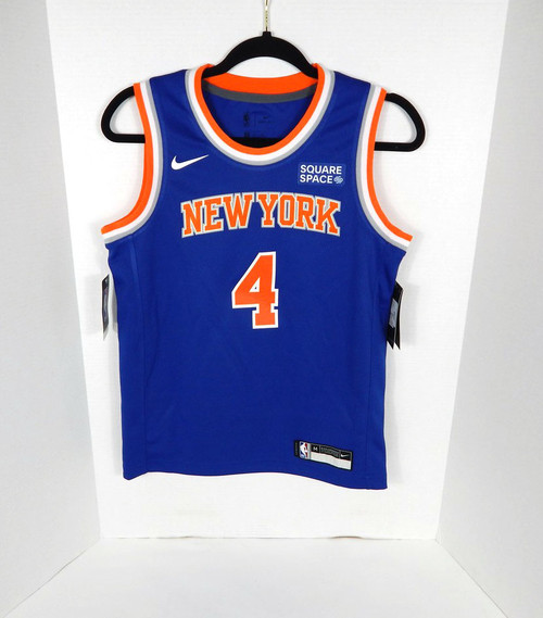 2021-22 Youth New York Knicks Derrick Rose #4 Swingman Blue Jersey Nike M