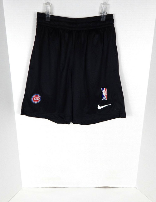 2021-22 Womens Detroit Pistons Retail Black Training Shorts Nike XS