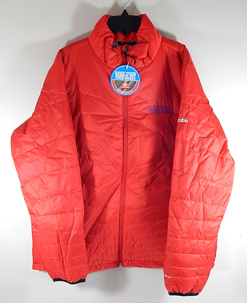 Detroit Pistons Columbia Omni-Heat Mighty Jacket Coat Adult XL Red New