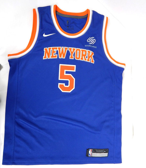 2017-18 Youth New York Knicks Immanuel Quickley #5 Swingman Blue Jersey Nike L