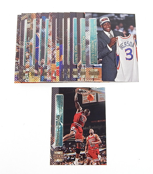 1996-97 Stadium Club Shining Moments Insert Set (15) Michael Jordan Iverson
