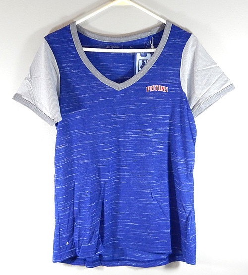 Detroit Pistons Rival NBA For Her Antigua Ladies Shirt Size M Royal Blue New