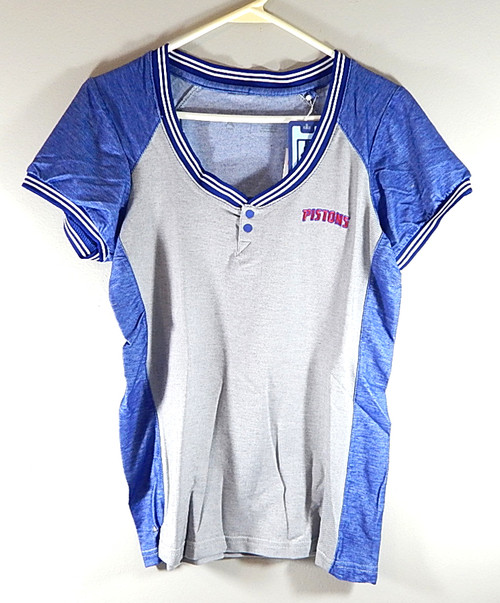 Detroit Pistons Quick NBA For Her Antigua Ladies Shirt Size Small Royal Blue New