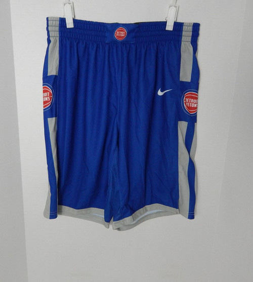 2019 Mens Detroit Pistons Game Issued Summer League Blue Shorts Nike XL