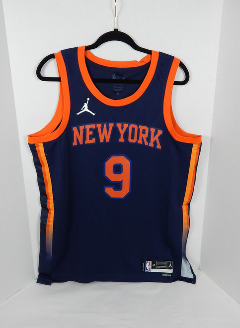 2020-21 Mens New York Knicks RJ Barrett #9 Swingman Navy Jersey Jordan 48