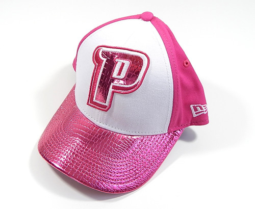 Detroit Pistons Pink Shine Faux Gator Skin New Era 9Forty Youth Hat Adjustable