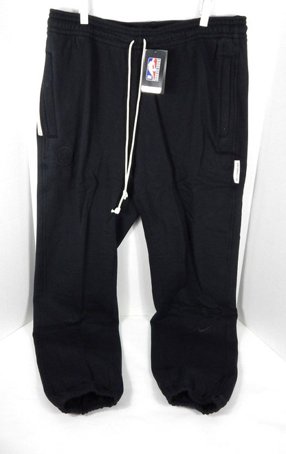 2020-21 Mens Detroit Pistons Team Issued Standard Travel Black Pants Nike 2XL