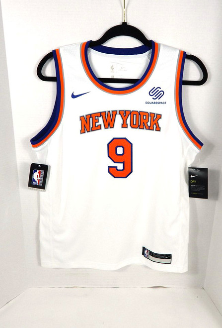 2019 Youth New York Knicks RJ Barrett #9 Swingman White Jersey Nike L