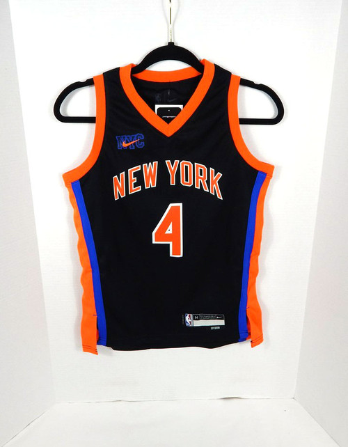 2022 Youth New York Knicks Derrick Rose #4 Swingman Black Jersey Nike M