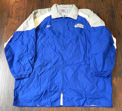 1996 Detroit Lions Reebok NFL Pro Line Vintage Hooded Coat Jacket Mens XXL