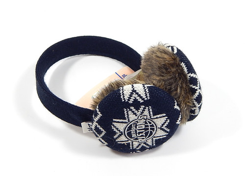 Detroit Pistons Logo '47 Brand Oslo Fuzzy Knit Ear Muffs New