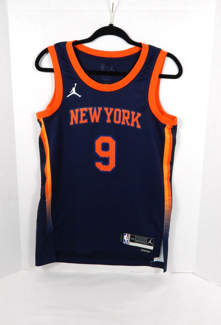 2022-23 Mens New York Knicks RJ Barrett #9 Swingman Navy Jersey Jordan 40 801695