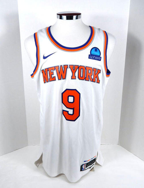 2023 Mens New York Knicks RJ Barrett #9 Swingman White Jersey Nike 48