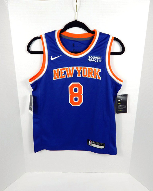 2019-20 Youth New York Knicks Kemba Walker #8 Swingman Icon Blue Jersey Nike M