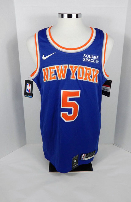 2021-22 Mens New York Knicks Immanuel Quickley #5 Swingman Blue Jersey Nike 48