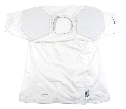 Nike Pro Protective Padded Compression Shirt Men XXL White Dri-Fit New