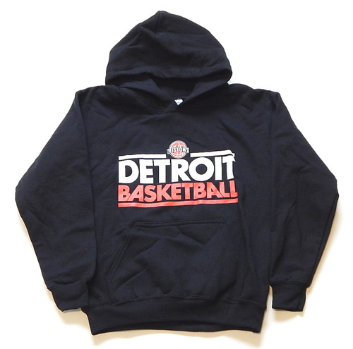 Detroit Pistons Detroit Basketball Hoodie Sweatshirt Black New Kids Small
