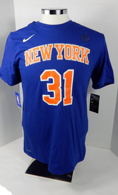 2017-18 Mens New York Knicks Ron Baker #31 N&N Blue Basketball T-Shirt Nike L