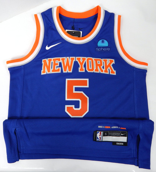 2022-23 Youth New York Knicks Immanuel Quickley #5 Swingman Blue Jersey Nike S