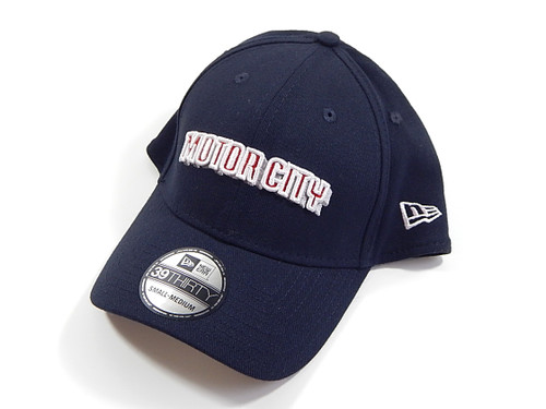 Detroit Pistons Motor City Oblique New Era 39Thirty Hat Cap Flexfit Size S / M