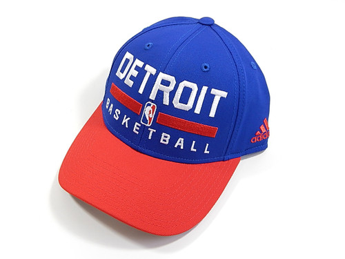 Detroit Pistons Basketball Adidas NBA Practice Hat Adjustable Royal Blue New