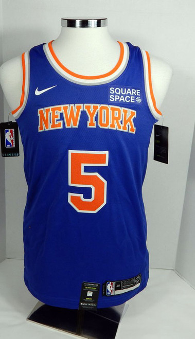 2021-22 Mens New York Knicks Immanuel Quickley #5 Swingman Blue Jersey Nike S