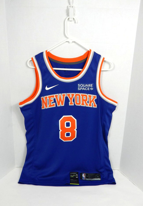 2021-22 Mens New York Knicks Kemba Walker #8 Swingman Blue Jersey Nike 44