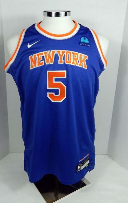 2022-23 Youth New York Knicks Immanuel Quickley #5 Swingman Blue Jersey Nike XL