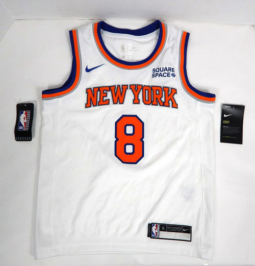 2021-22 Youth New York Knicks Kemba Walker #8 Swingman White Jersey Nike S