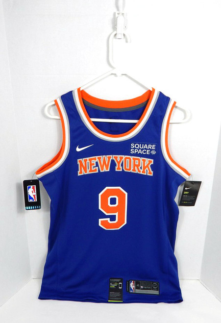 2021-22 Mens New York Knicks RJ Barrett #9 Swingman Blue Jersey Nike 40