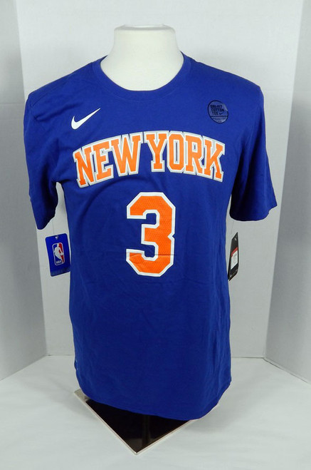 2017-18 Mens New York Knicks Tim Hardaway Jr #3 N&N Blue T-Shirt Nike L