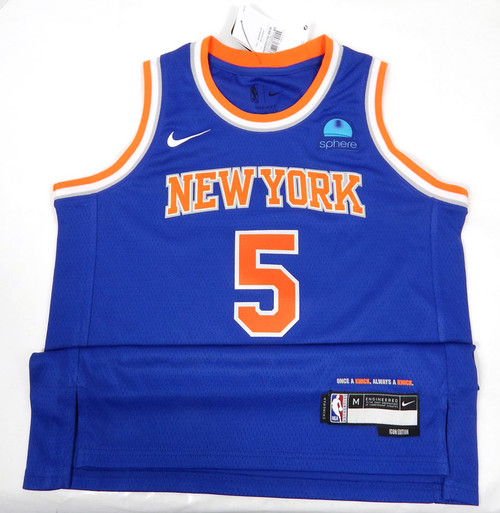 2022-23 Kids New York Knicks Immanuel Quickley #5 Swingman Blue Jersey Nike M