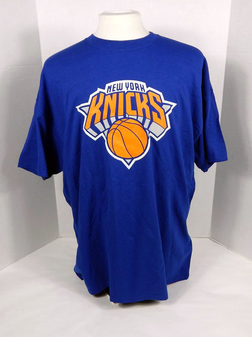 2005-10 Mens New York Knicks David Lee #5 Logo N&N Blue T-Shirt Majestic 2XL