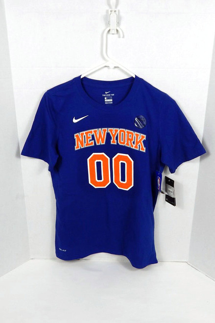 2017-18 Youth New York Knicks Enes Kanter Freedom #00 Blue T-Shirt Nike L 159163