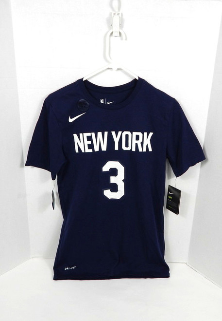 2018-19 Mens New York Knicks Tim Hardaway Jr #3 N&N Navy T-Shirt Nike M