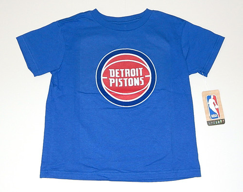 Detroit Pistons Icon Logo Royal Blue NBA Shirt New Youth Medium 5/6