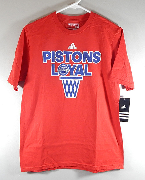 Detroit Pistons Loyal Red Adidas  NBA Shirt New Youth XL 18