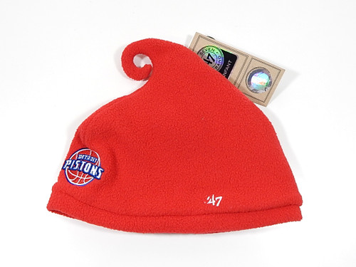 Detroit Pistons Logo '47 Brand Infant Baby Beanie Winter Hoo Hat Red New