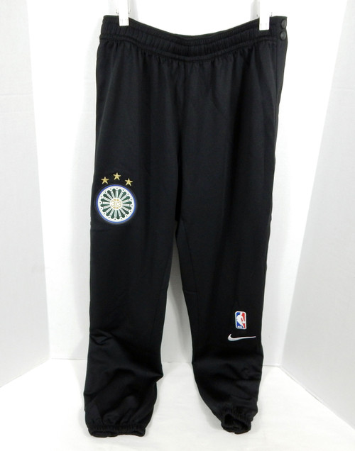 2022-23 Detroit Pistons Game Issued Black WU Pants City Ed St Cecilia Nike M 90S