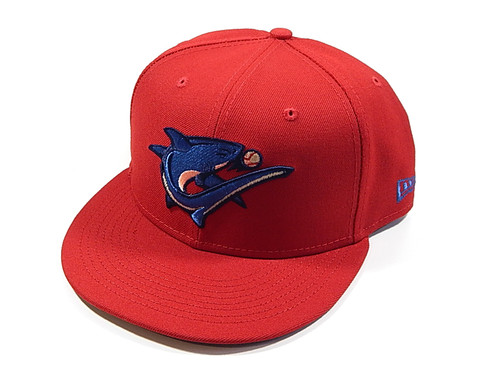 Clearwater Threshers Logo Home Red MiLB New Era 59Fifty Fitted Hat 8