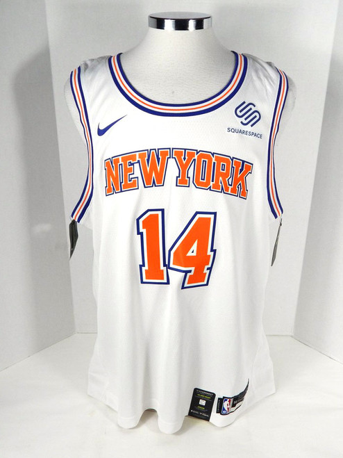 2018-19 Mens New York Knicks Allonzo Trier #14 Swingman White Jersey Nike 56