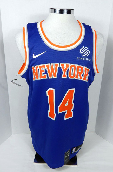 2018-19 Mens New York Knicks Allonzo Trier #14 Swingman Blue Jersey Nike 48
